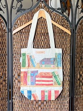 Cavallini & Co Bookstore Canvas Tote Bag